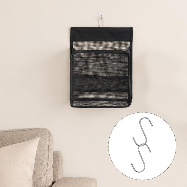 Shower Caddy Hanging, Mesh Shower Caddy, PVC Bathroom Storage Bag for College Dorm, Gym, Swimming, RV and Travel, Black7