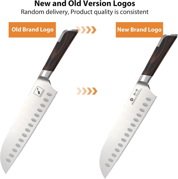 Japanese Santoku Knife 7 Inch, Multi-Layer Forged, Powder Steel Core3