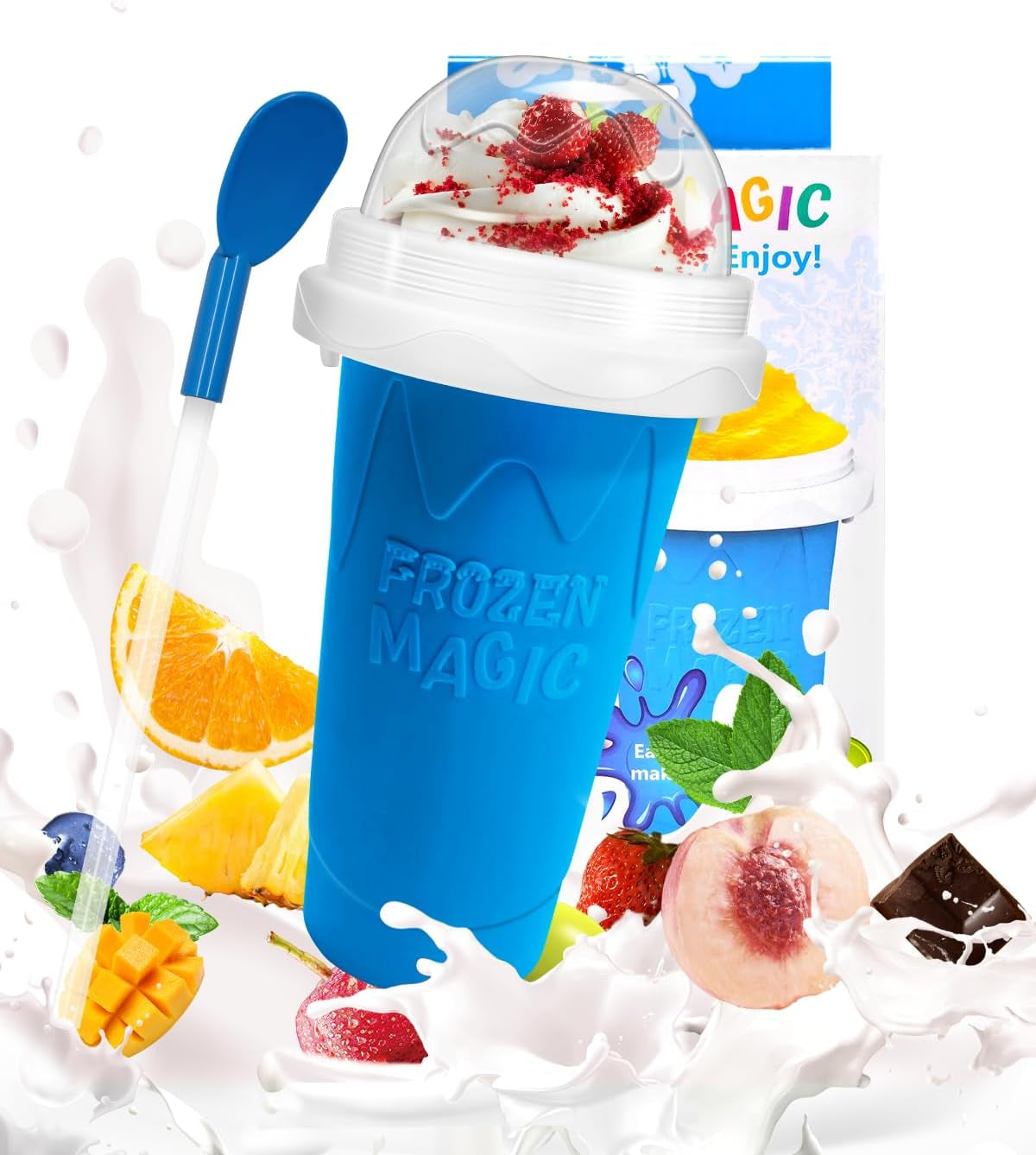 slushie-cup-double-layers-silica-diy-portable-slushy-cup-with-lid-straw-frozen-magic-slushy-maker-cup-juices-milk-ice-cream-make-kids-friends-family-blue
