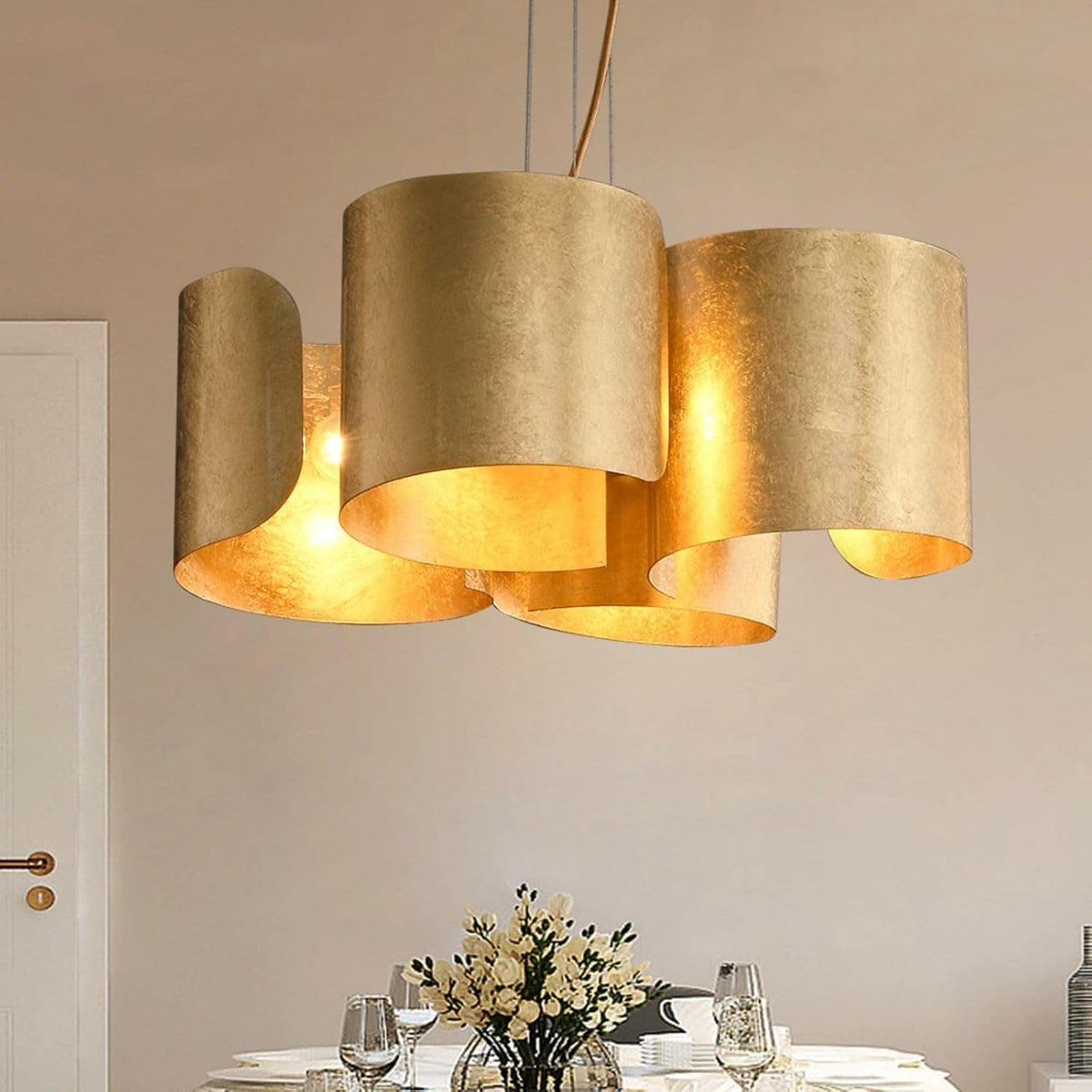 gold-drum-chandelier-4-light-glam-lighting-fixture-unique-scrolled-shape-pendant-light-adjustable-hanging-dining-room-light-fixture