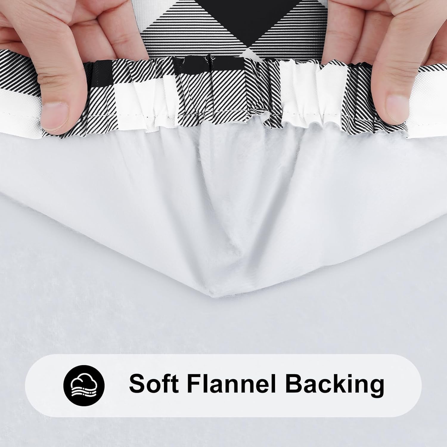 6-foot-picnic-table-cloth-flannel-backed-fitted-vinyl-tablecloths-waterproof-elastic-rectangle-tablecloth-buffalo-plaid-table-covers-for-dining-camping-outdoor-black-and-white-30-x-72