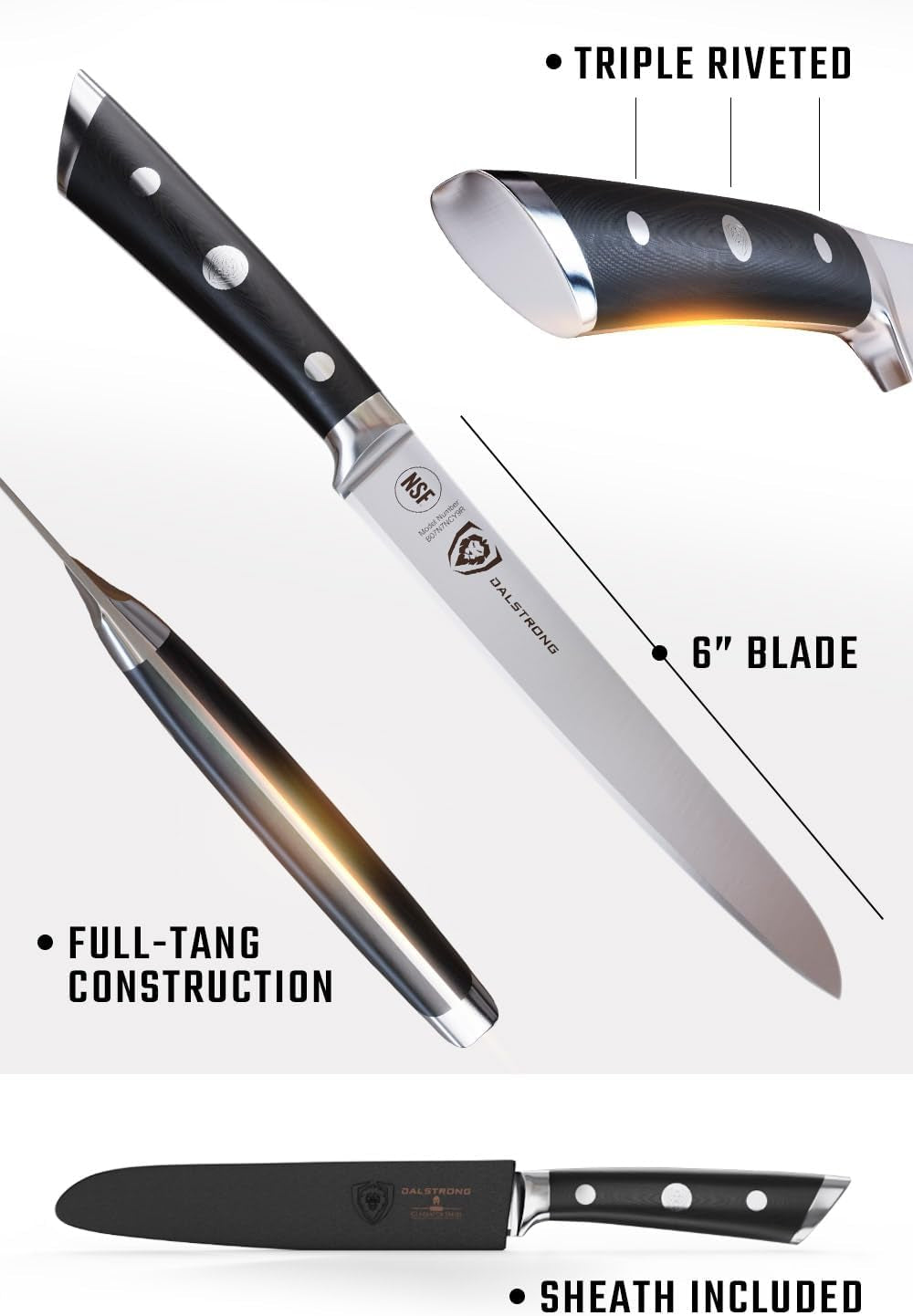 utility-knife-6-inch-gladiator-series-elite-forged-high-carbon-german-steel-kitchen-knife-black-g10-handle-paring-cooking-knife-gift-chefs-knife-sheath-nsf-certified