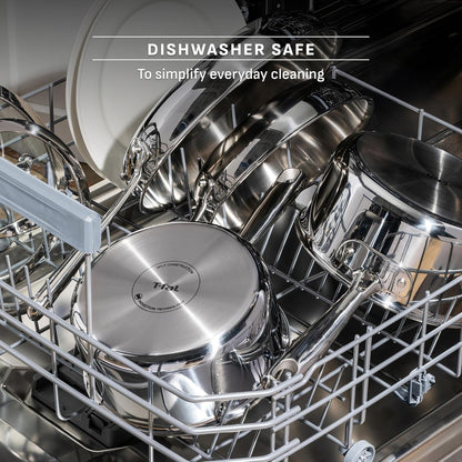 Pro Tri-Ply Stainless Steel 10-Piece Induction Cookware Set | Nsf-Certified, Oven Safe to 500°F, Glass Lids to 350°F, Measuring Marks Inside, All Cooktops Including Induction9