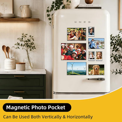 20 Pack Magnetic Picture Frames for Refrigerator,4X6 Inch,Black3