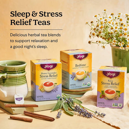 Relaxation and Stress Relief Variety Pack, 16 Tea Bags (3 Pack) | Relaxing Sampler with Honey Lavender, Bedtime and Comforting Chamomile Blends to Help Your Body and Mind Unwind5