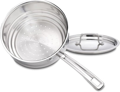 MCP116-20N Multiclad Pro Stainless Skillet, 20-Cm, Universal Steamer W/Cover1