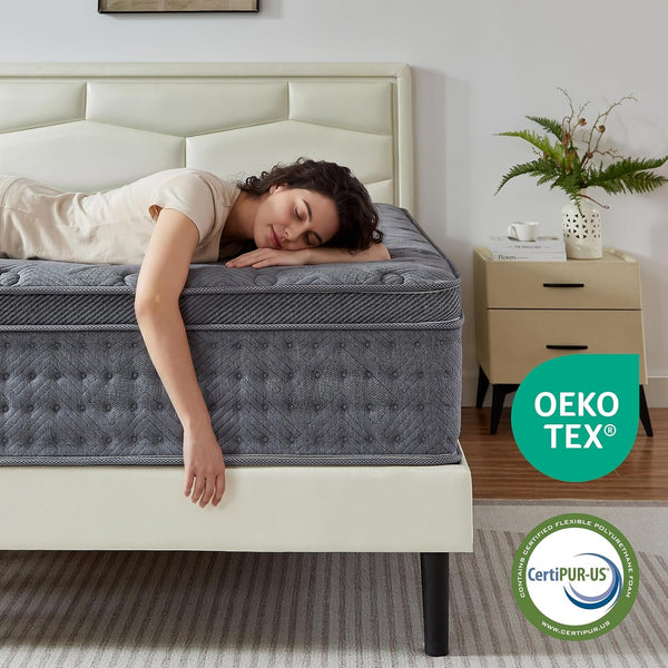 Queen Size Mattresses, 12 Inch Hybrid Queen Mattress in a Box8