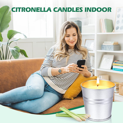 Citronella Candles Outdoor Indoor, 12 Pack Citronella Candles for Patio, Summer Outdoor Candle Bulk for Home Garden Yard Camping outside Decorative, 2.2Oz Small Candle Set3