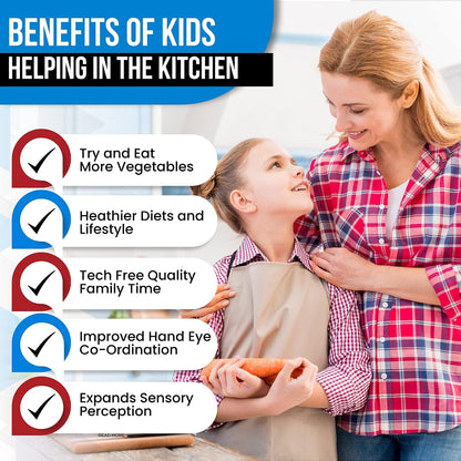 2-Piece Kids Tomato & Steak Knife Set | Safe Stainless Steel Serrated Knives for Real Cooking | Skin-Friendly Blade, Lightweight & Easy Grip – Kitchen Tool for Kids & Beginners (2 Pcs)5