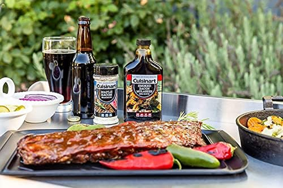 grilling-prep-and-serving-tray-dishwasher-safe-2-pc-nesting-set-17-in-x-10-5-in-food-tray-set-for-prepping-and-serving-shatter-resistant-melamine-design-fits-6-burgers-cpk-200