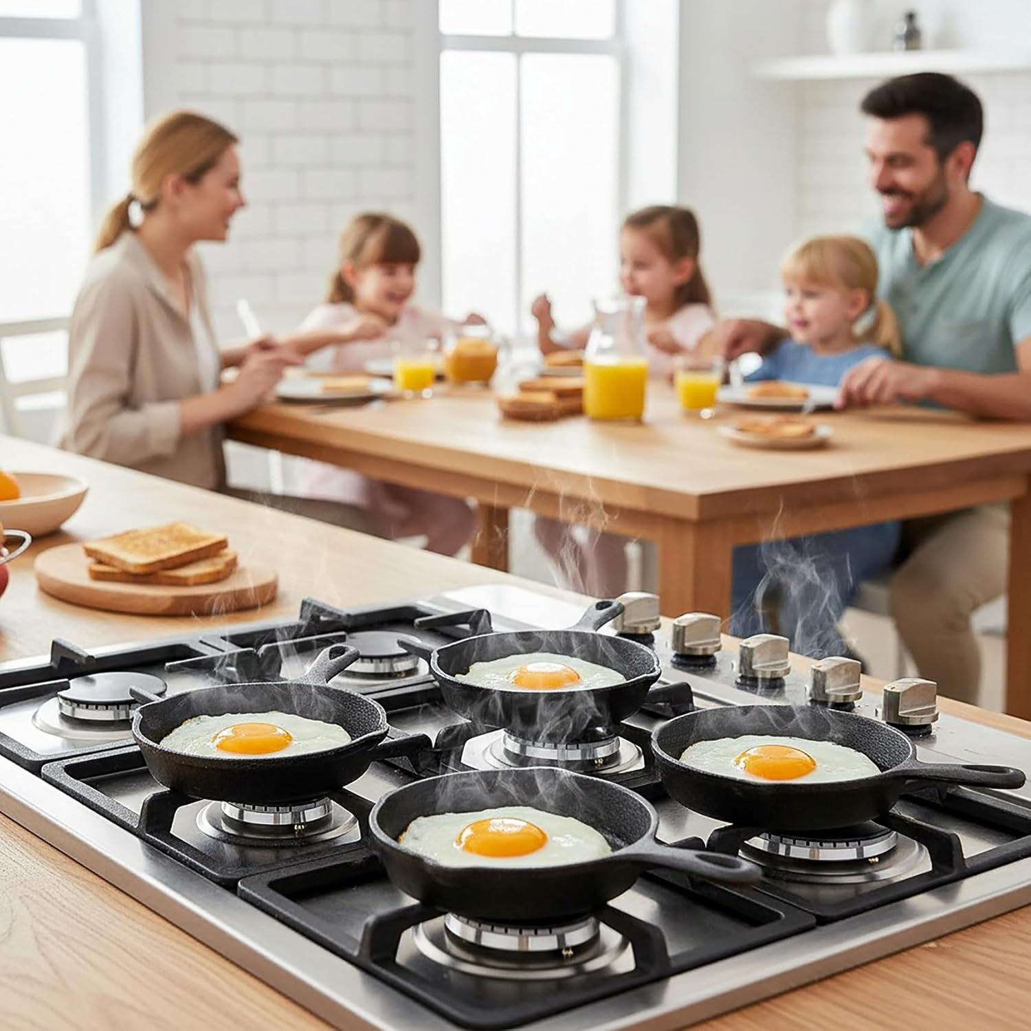 4-pack-mini-cast-iron-skillet-4-small-frying-pans-with-double-drip-spouts-for-stove-oven-grill-safe-indoor-and-outdoor-use-non-stick