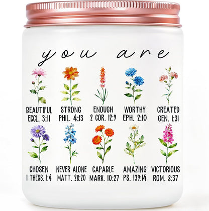 Christian Gifts for Women, Friend, Inspirational Religious Gifts for Women, Friend, Unique Christian Candle Gift1