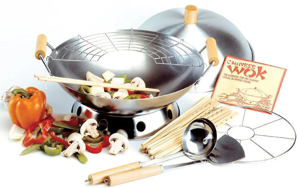 Norpro 10-Piece Wok Set, Silver, 14 Inch2