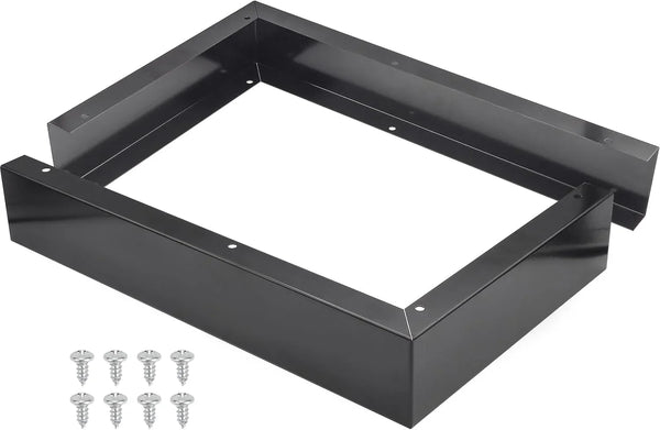 Microwave Filler Kit 2.95”W Black Microwave Trim Kit Replaces Whirlpool W10164739 - Universal Microwave Trim Kit Fits Most Brands - Fills over the Range Oven Cabinet Gap - 10.75”D X 17.25”H1