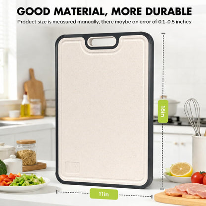 Titanium Cutting Board for Kitchen, Pure Titanium/Pp, Size 16”×11” | Food Grade Materials, Separate Prep Surfaces for Raw & Cooked Food, Odor Resistant, Easy to Clean, Durable Kitchen Essential5