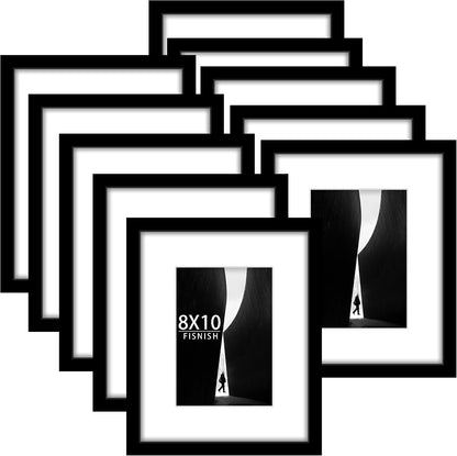 8X10 Picture Frame Sef of 10, for Wall Gallery Decor, Black1