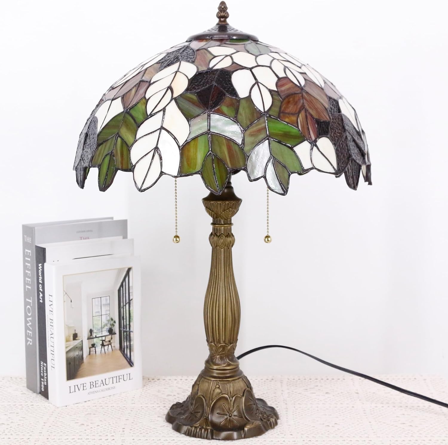 table-lamp-base-replacement-only-cw-6-5-h-24-inch-fit-for-12-14-16-18-inch-tiffany-style-stained-glass-lampshade-dark-bronze-finish-resin-pull-chain-switch