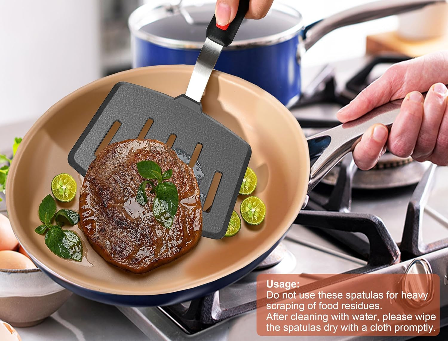 mixed-5-piece-silicone-spatula-set-no-melt-handle-and-blade