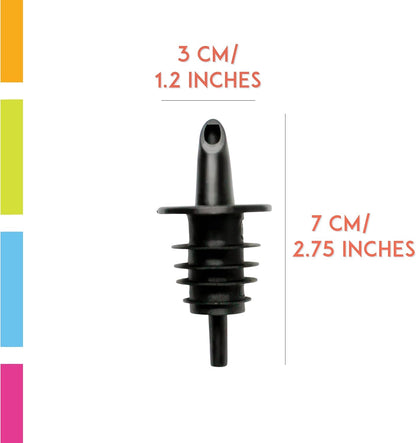 Syrup Precise Control Bottle Pourers, Professional Pour Spouts for Snow Cone & Drink Flavors (3-Pack)3