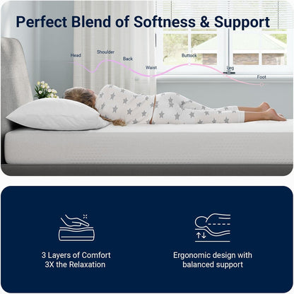 Twin Mattress, 5 Inch Twin Size Mattress, Gel Memory Foam Mattresses for Cooling Night Sleep & Pressure Relief, Colchones Fiberglass Free Certipur-Us Certified7