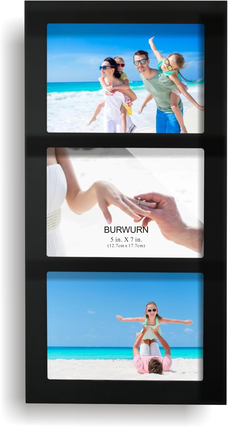 collage-picture-frame-black-wood-5x7-3-opening-1-pack