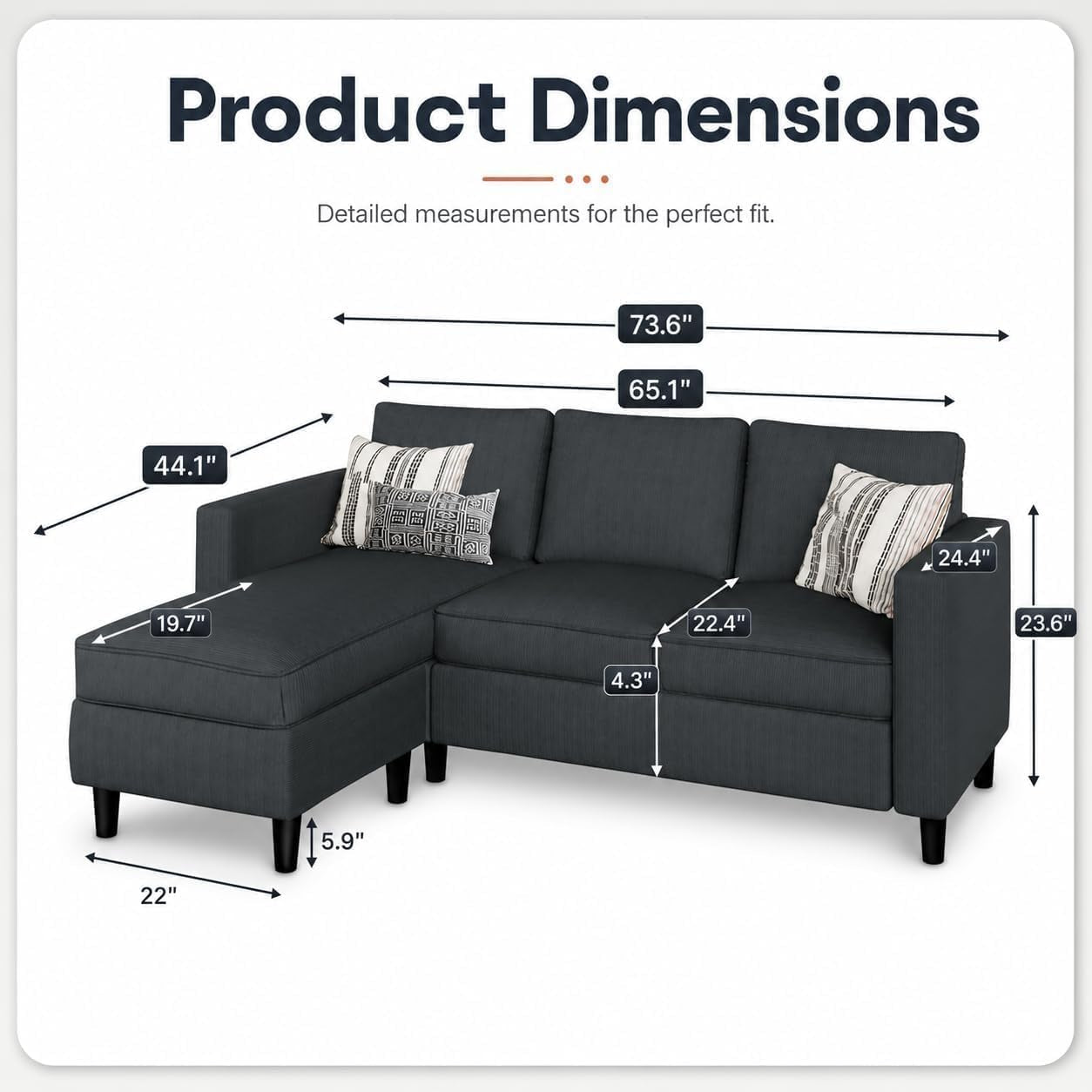 73-6-l-shaped-small-sectional-sofa-with-ottoman-gray
