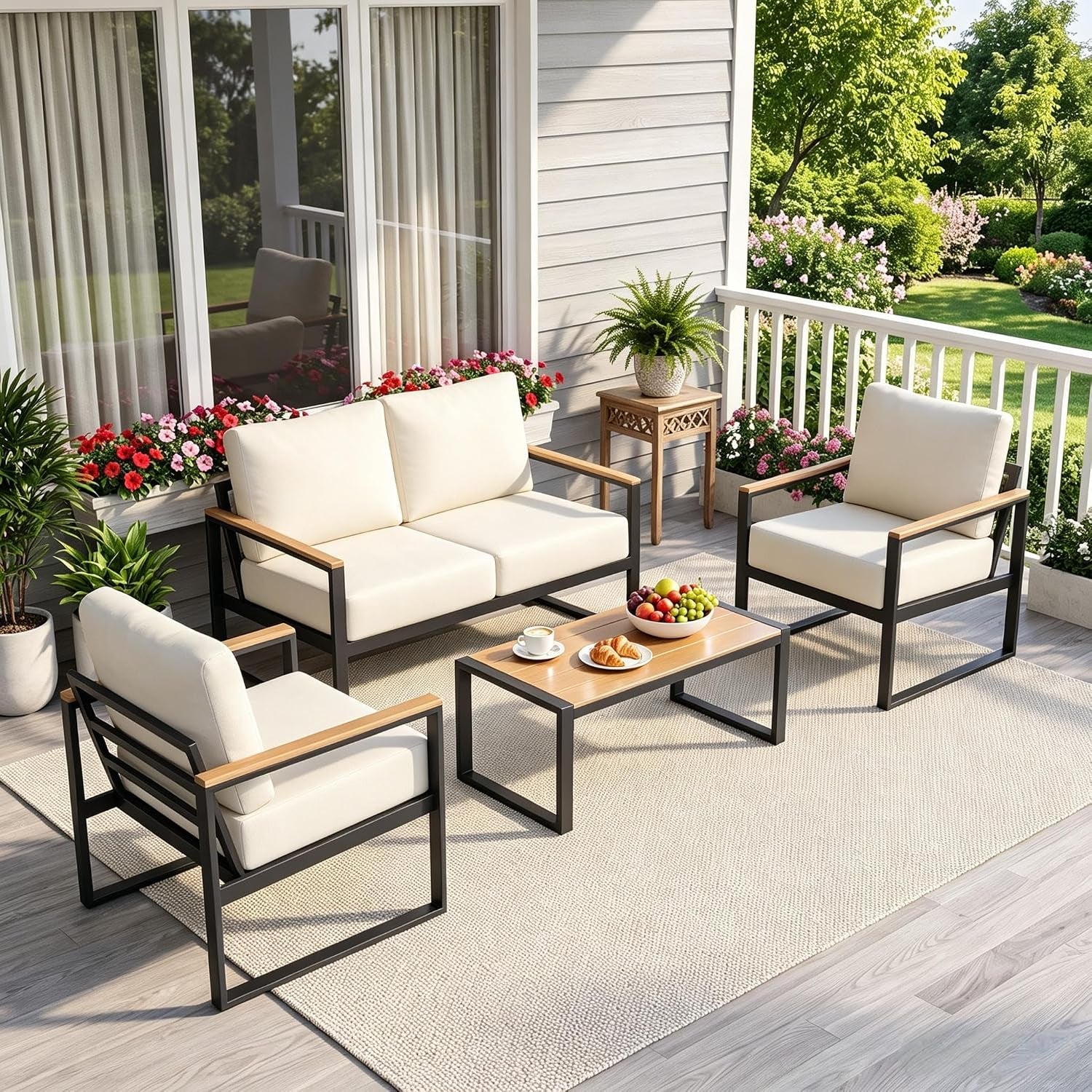 4-piece-metal-patio-furniture-set-with-coffee-table-beige