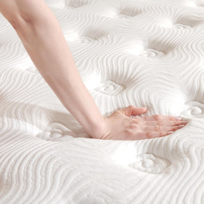 Queen Mattress, 12 Inch Queen Size Hybrid Mattress in a Box, Indiviually Pocket Springs & Memory Foam, Medium Firm Bed for Pressure Relief, Fiberglass Free, 80"X60"3