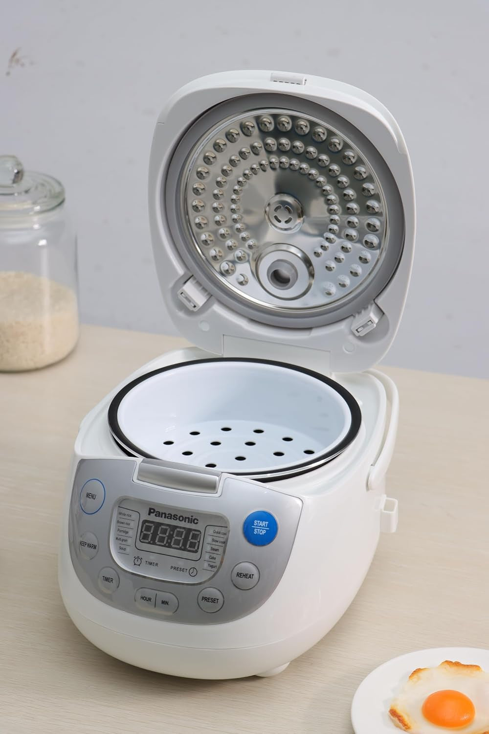 panasonic-srzc123l-rice-cooker-6-cup-uncooked-12-cup-cooked-fuzzy-logic-microcomputer-thick-non-stick-aluminum-pan-detachable-inner-lid-10-programs-auto-keep-warm-keep-warm-white