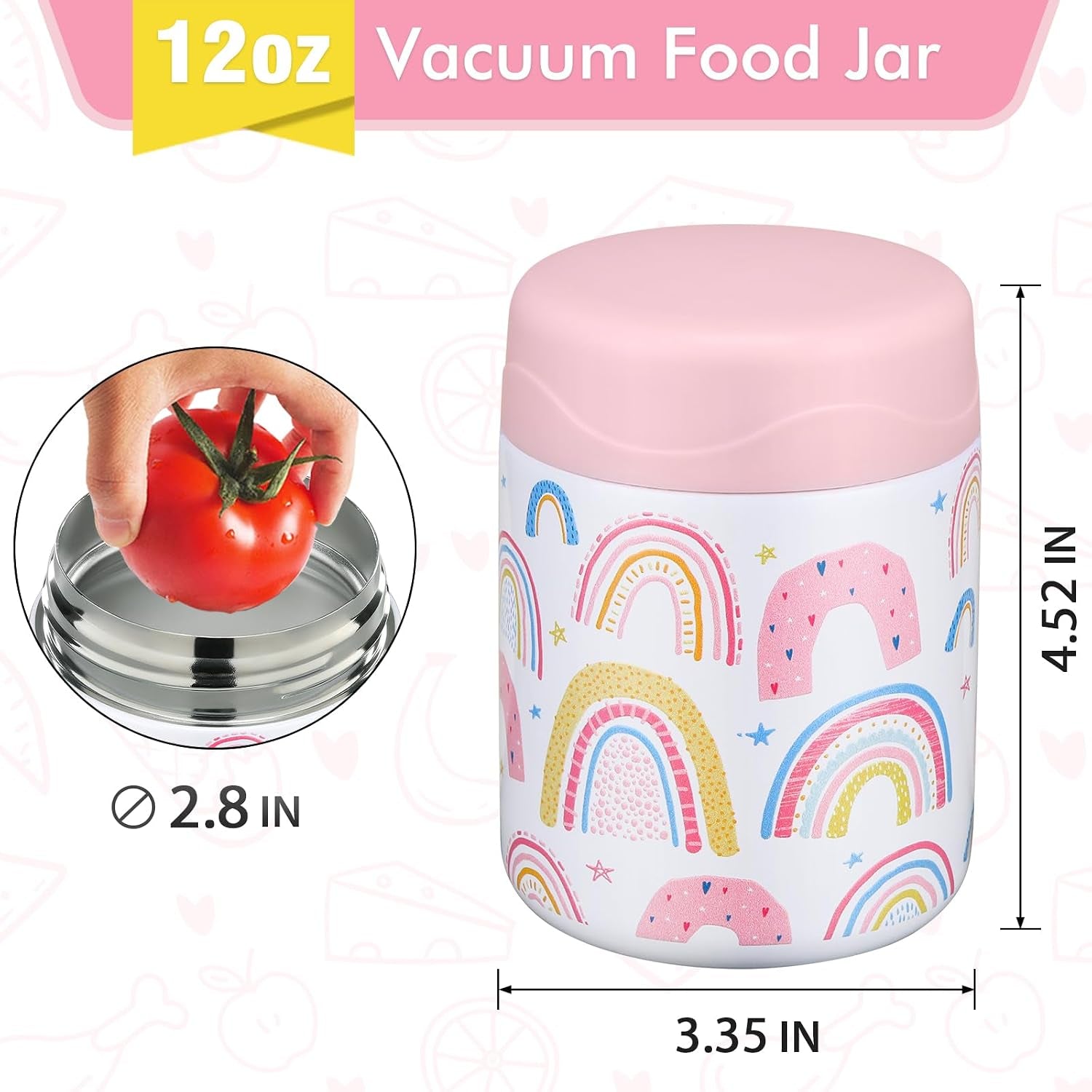 12oz-soup-thermo-for-hot-food-kids-insulated-food-jar-wide-mouth-lunch-container-leak-proof-stainless-steel-vacuum-bento-box-for-school-office-travel-outdoors-white-rainbow