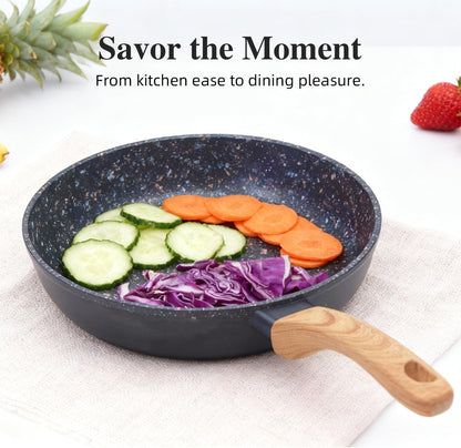 2-Piece Nonstick Set | 9.25" Pan + 1.4QT Pot | Pfas-Free, Black6