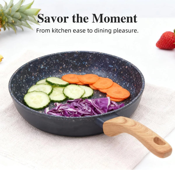 2-Piece Nonstick Set | 9.25" Pan + 1.4QT Pot | Pfas-Free, Black6