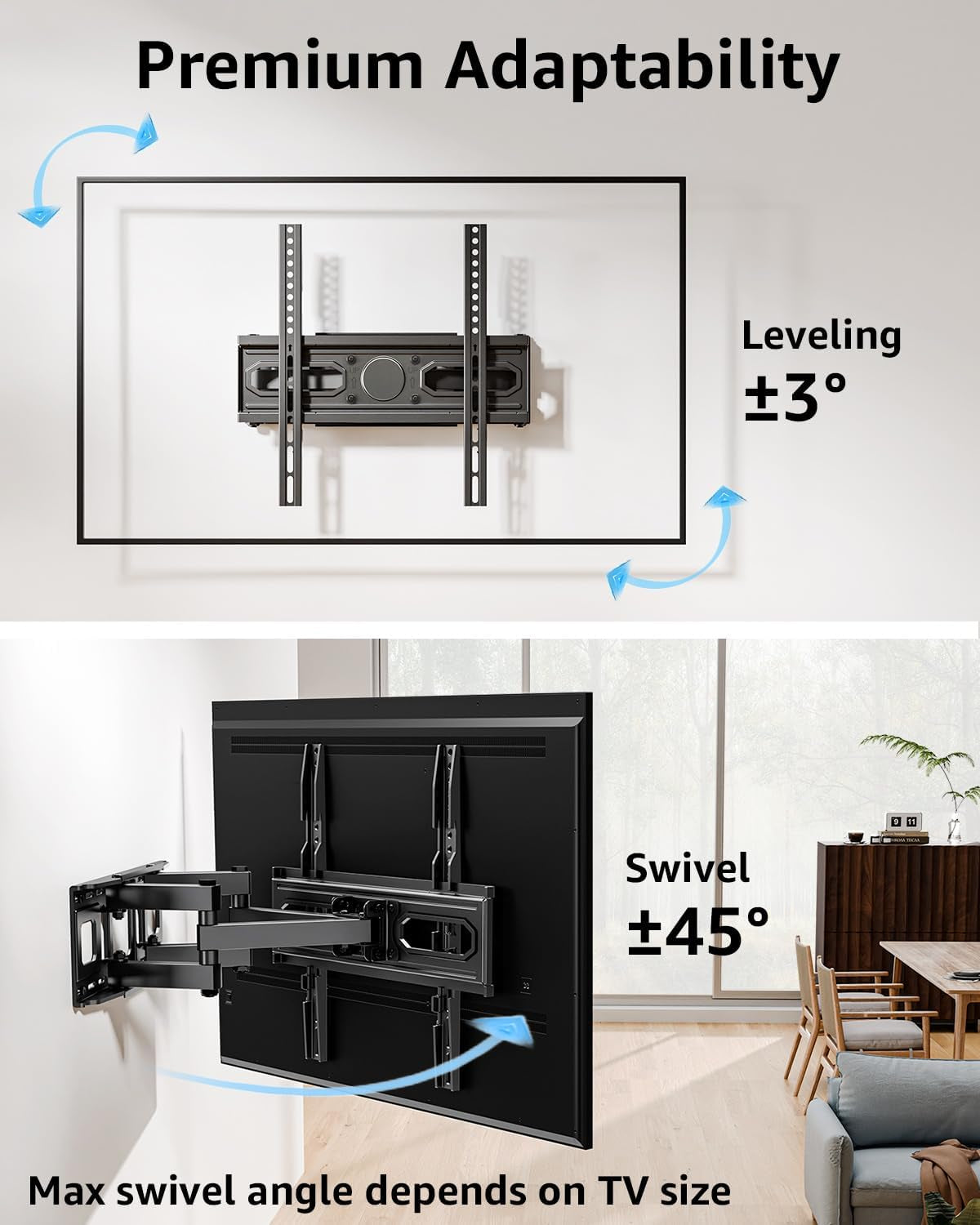 econome-tv-wall-mount-for-most-32-65-inch-flat-screen-led-4k-tvs-tv-mount-with-swivel-and-tilt-articulating-dual-arms-full-motion-wall-mount-up-to-16-stud-max-vesa-400x400mm-up-to-99lbs