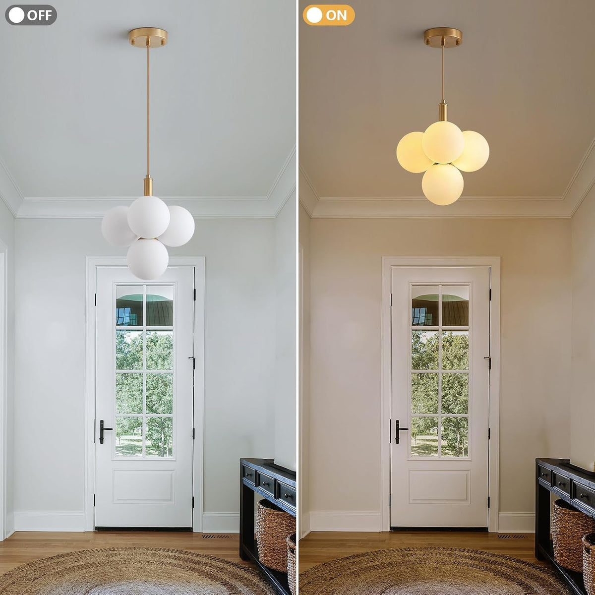 glass-globe-chandeliers-4-light-gold-dining-room-light-fixture-11in-milk-glass-pendant-lights-kitchen-island-modern-chandeliers-for-dining-room-kitchen-living-room-bedroom-hallway-entryway-foyer