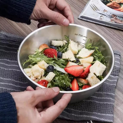 4 Pack Stainless Steel Mixing Bowl Set, Microwave and Dishwasher Safe,Ideal for Baking, Prepping, Cooking and Serving Food4