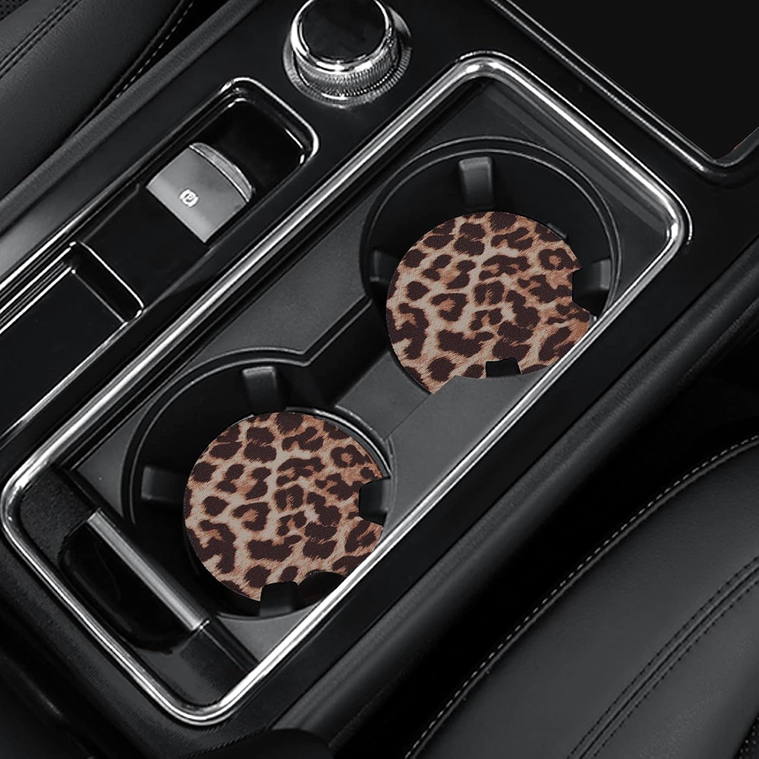 4-pack-car-coasters-2-75inch-leopard-print-cup-holder-coasters-for-car-neoprene-cup-pad-mat-coaster-for-cup-holders-for-women