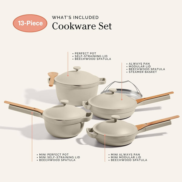 Our Place Cookware Set, 13-Piece Ceramic Nonstick Pots & Pans with Utensils | Ceramic Cookware Set with Always Pan, Perfect Pot & Spatulas; Induction & Oven Safe to 450°F, Non-Toxic Cookware7