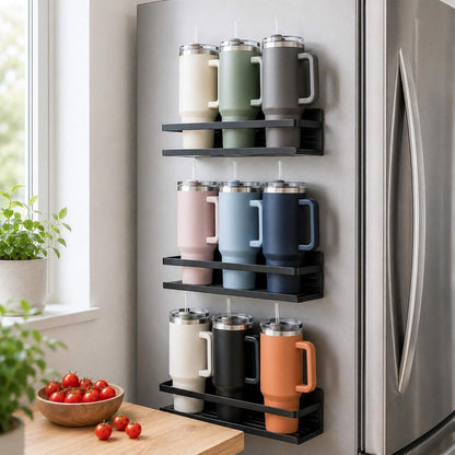 4 Pack Metal Magnetic Spice Rack for Fridge – Heavy-Duty8