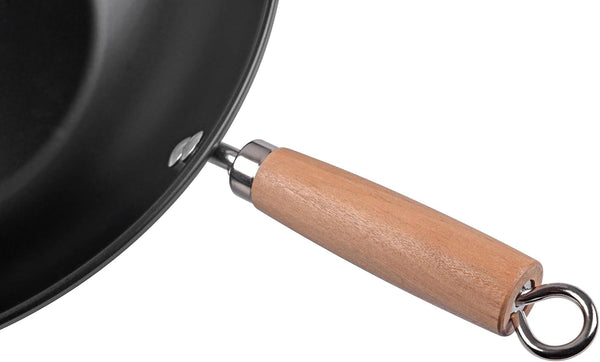 Carbon Steel Non-Stick Wok, Hand Wash Recommended, Easy Clean Kitchen Cookware7