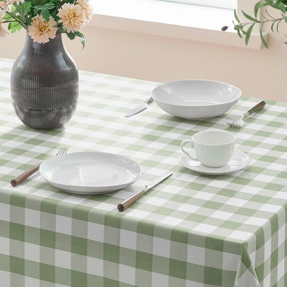 Gingham Tablecloth Rectangle Checkered Tablecloth Washable3