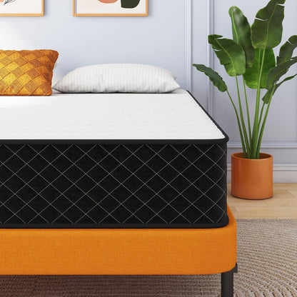 Double Mattress,12 Inch Full Size Hybrid Mattresses, Full Bed Matress in a Box, Pressure Relief & Fiberglass Free, Firm Mattress Double Size | Medium Firm, Fiberglass Free, Certipur-Us Certified, Pressure Relief, Motion Isolation, Individually Pocketed Springs1