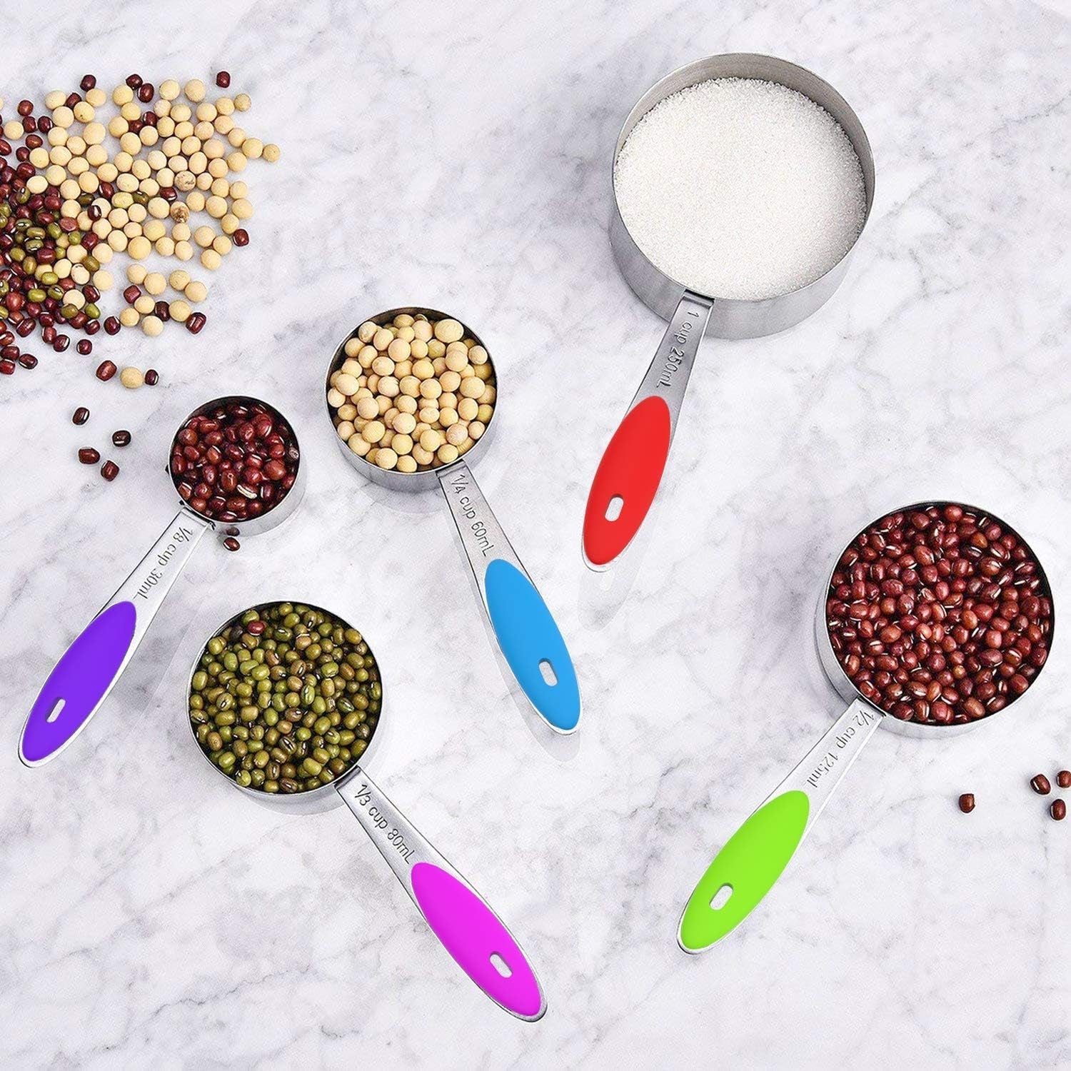 stainless-measuring-cups-and-spoons-set-with-silicone-handle-16pcs