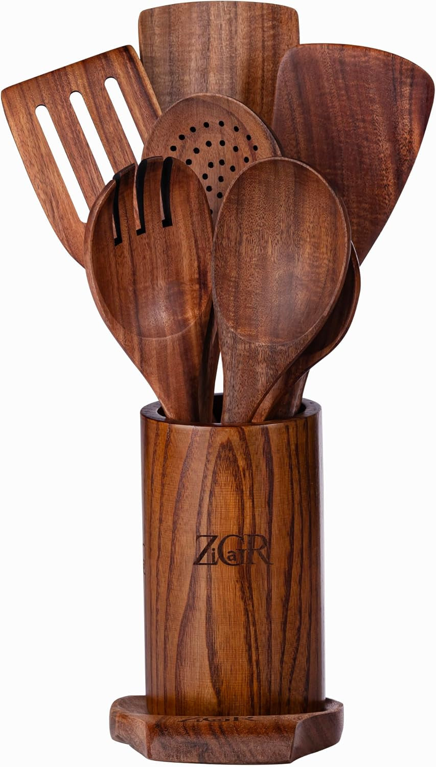 wooden-spoons-for-cooking-9-pieces-natural-teak-wood-kitchen-utensils-set-with-utensil-holder-spoon-rest-durable-heat-resistant-safe-smooth-curved-grip-non-scratch-non-stick-spatula