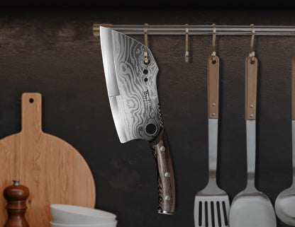 Meat Cleaver Chef Knife with Sheath, 7.7 Inch Butcher Knife8