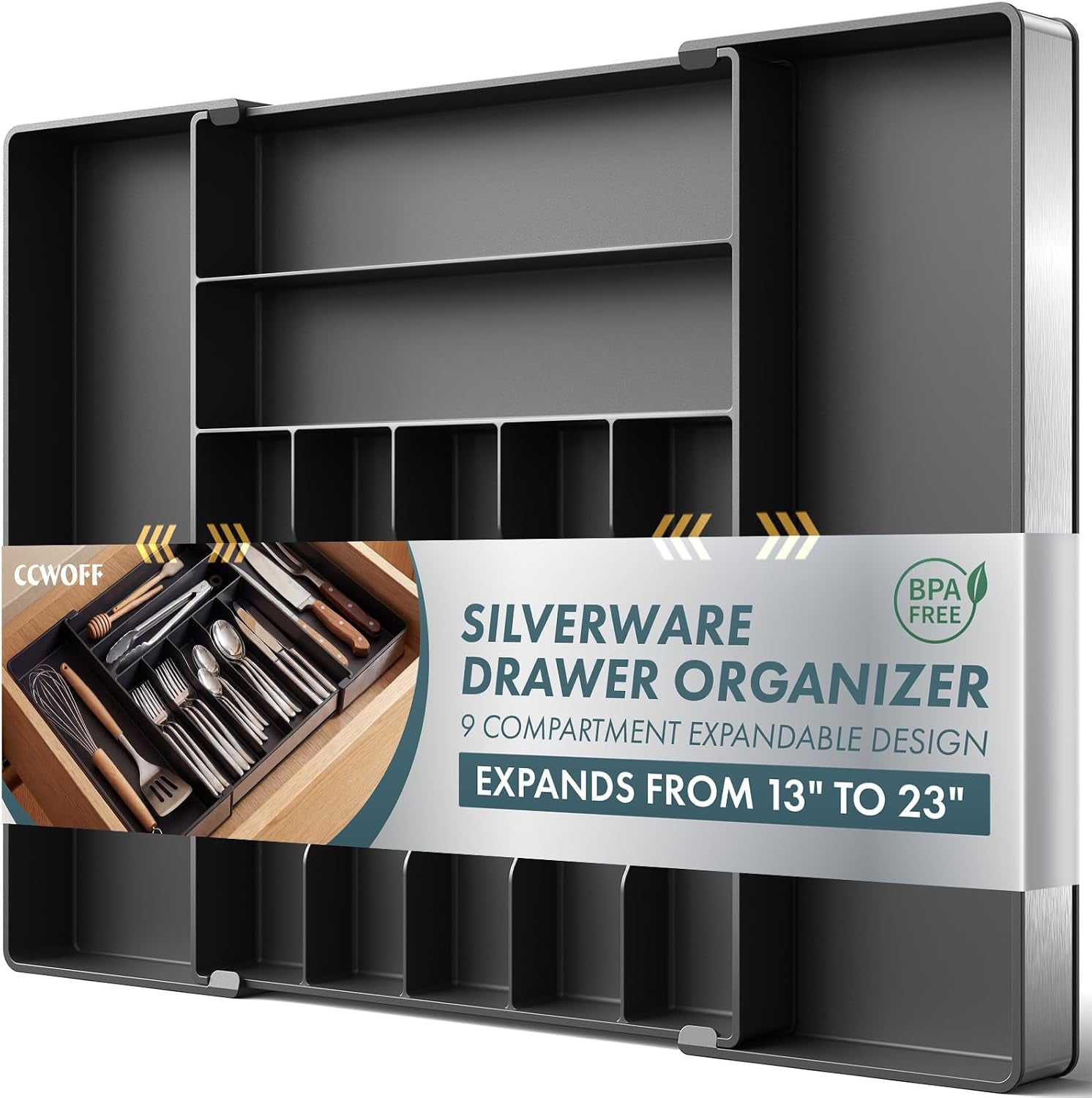 silverware-drawer-organizer-9-slots-expandable-kitchen-drawer-organizer