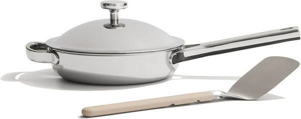 Our Place Mini Titanium Always Pan Pro, 8.5" Nonstick Titanium Frying Pan | Pfas-Free Titanium Skillet; Tri-Ply Steel & Aluminum; Lid & Spatula; Induction, Dishwasher & Oven Safe to 1000°F (750°F Gold)1
