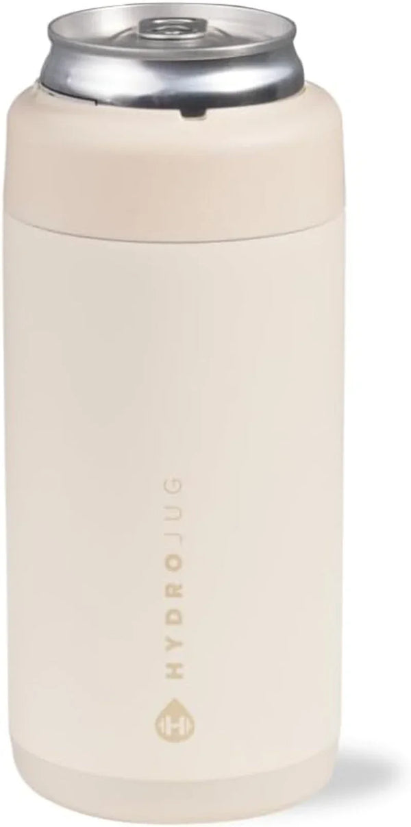 Slim Can Cooler 12 Oz, Stainless Steel Can Holder, Cream1