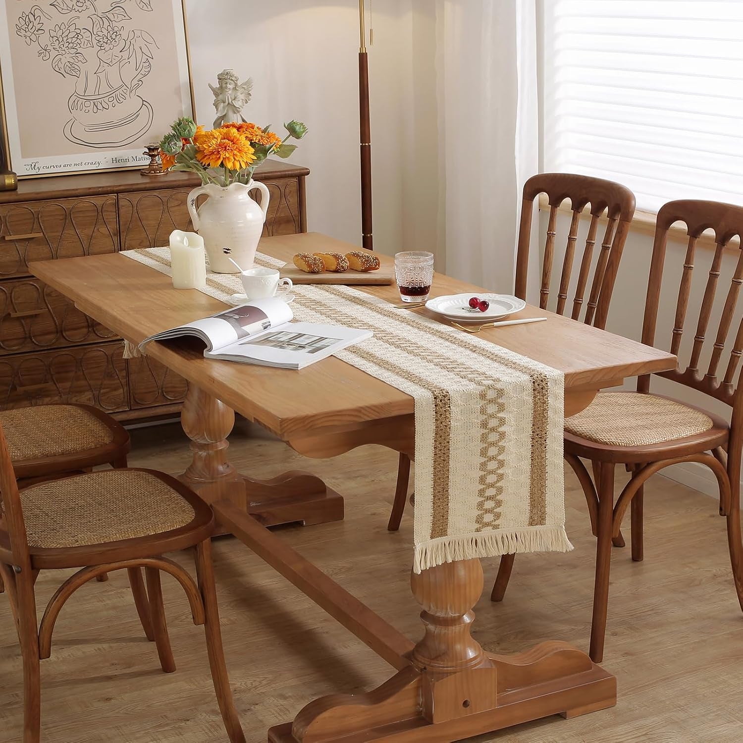 boho-summer-table-runner-with-tassels-12-x-72-inches-long-cream-brown-rustic-farmhouse-table-runner-with-tassels-for-home-kitchen-holiday-party-and-wedding-decor-runner