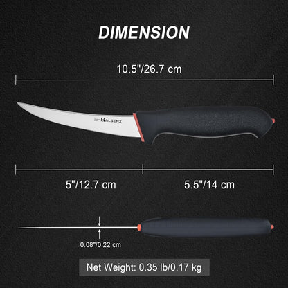 5" Boning Knife, Professional Meat Trimming with Softgrip Handle6