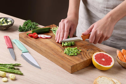 Classic 3 Piece Knife Set, Sharp Stainless Steel, Non Slip Soft Grip Handles, 3 X Professional Kitchen Knives with Protection Covers, Dishwasher Safe4